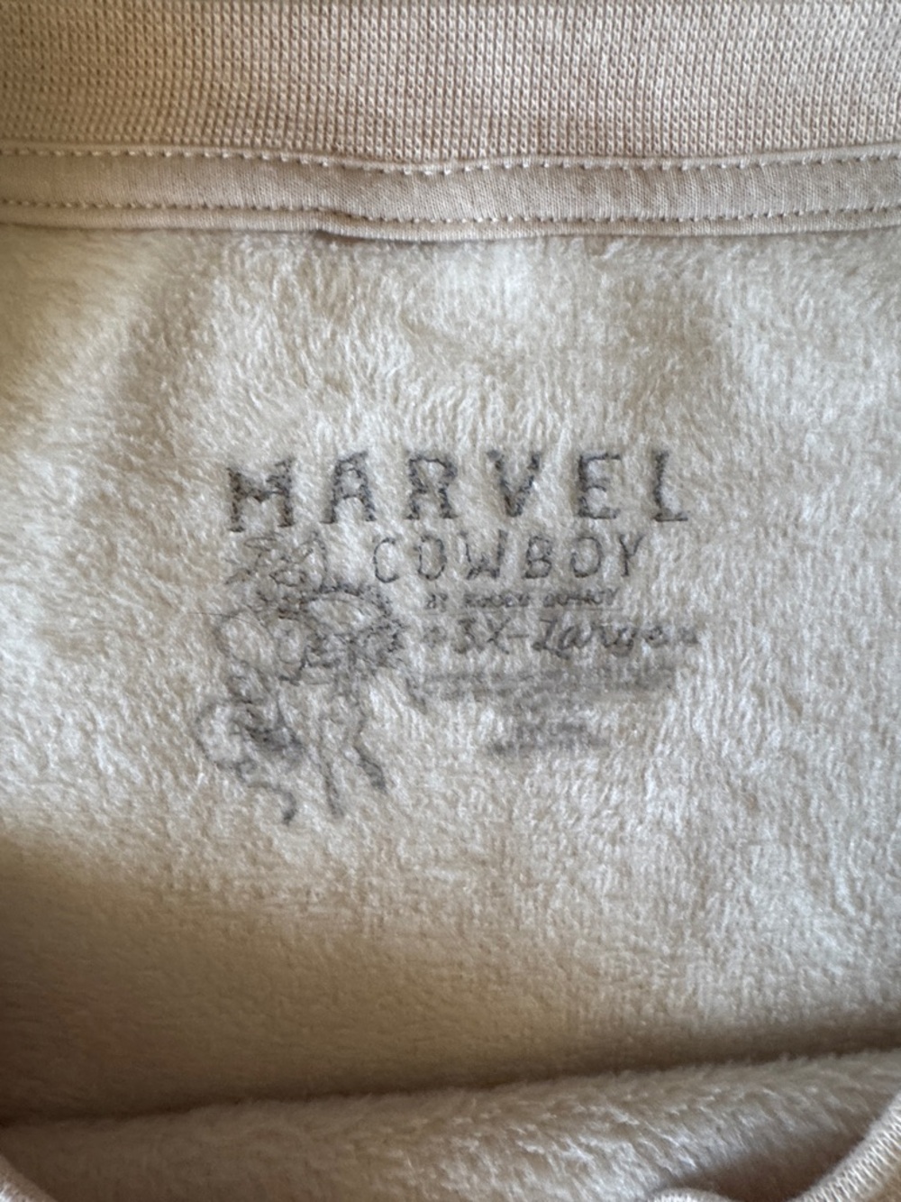 MARVEL Cowboy Graphic Crewneck Sweatshirt - Cream - Picture 2 of 2